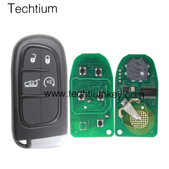 433Mhz 4A chip FCC:GQ4-54T keyless 4 button remote key for Dodge,Ram 2013-2017,Jeep 2014-2018